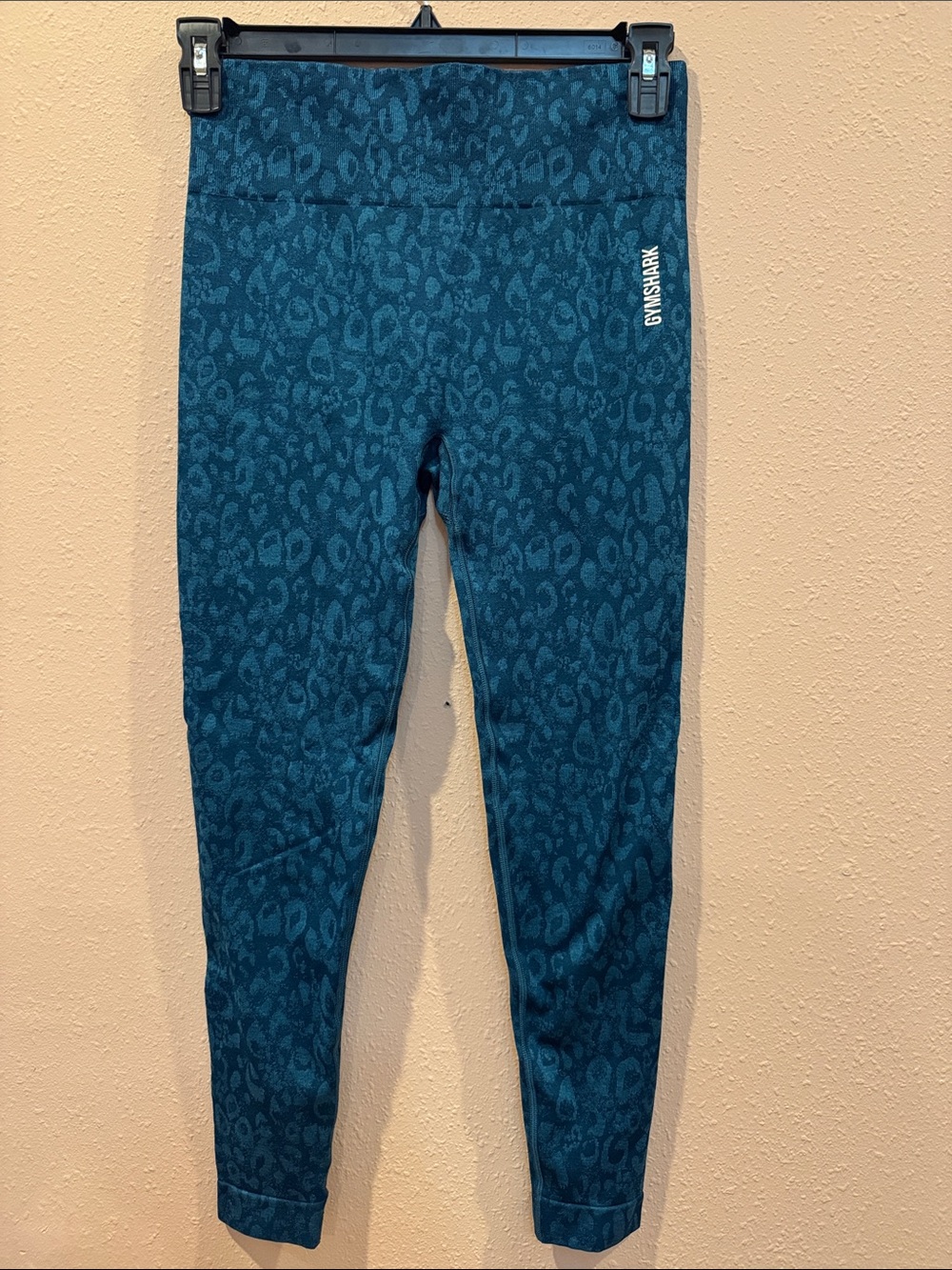 Gymshark Teal Animal-Print Leggings